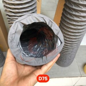 ống gió mềm vải fiber D75