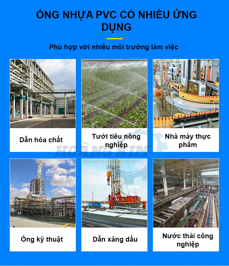 Ứng Dụng Ống Nhựa Mềm Lõi Thép Hoàng Kim