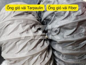 So sánh ống gió vải Fiber và Tarpaulin